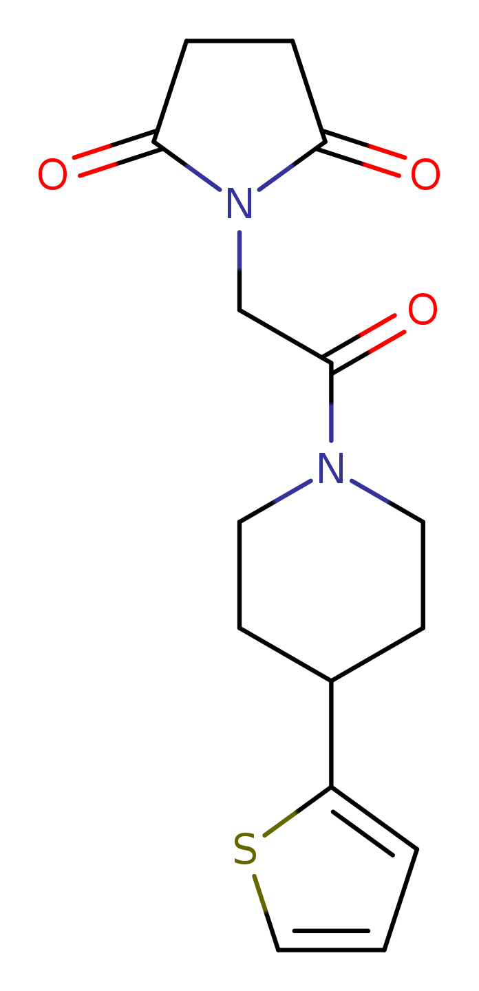 1-{2-oxo-2-[4-(thiophen-2-yl)piperidin-1-yl]ethyl}pyrrolidine-2,5-dione
