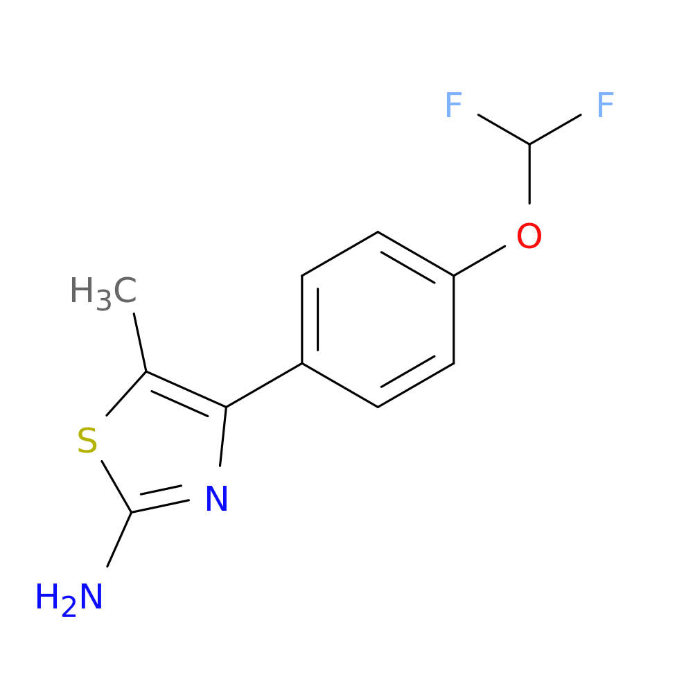 4-[4-(difluoromethoxy)phenyl]-5-methyl-1,3-thiazol-2-amine