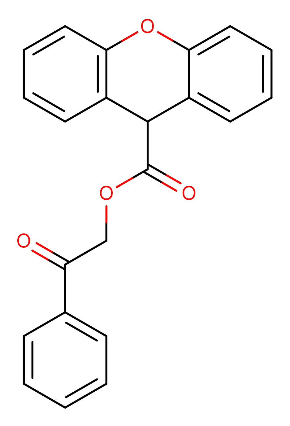 2-oxo-2-phenylethyl 9H-xanthene-9-carboxylate