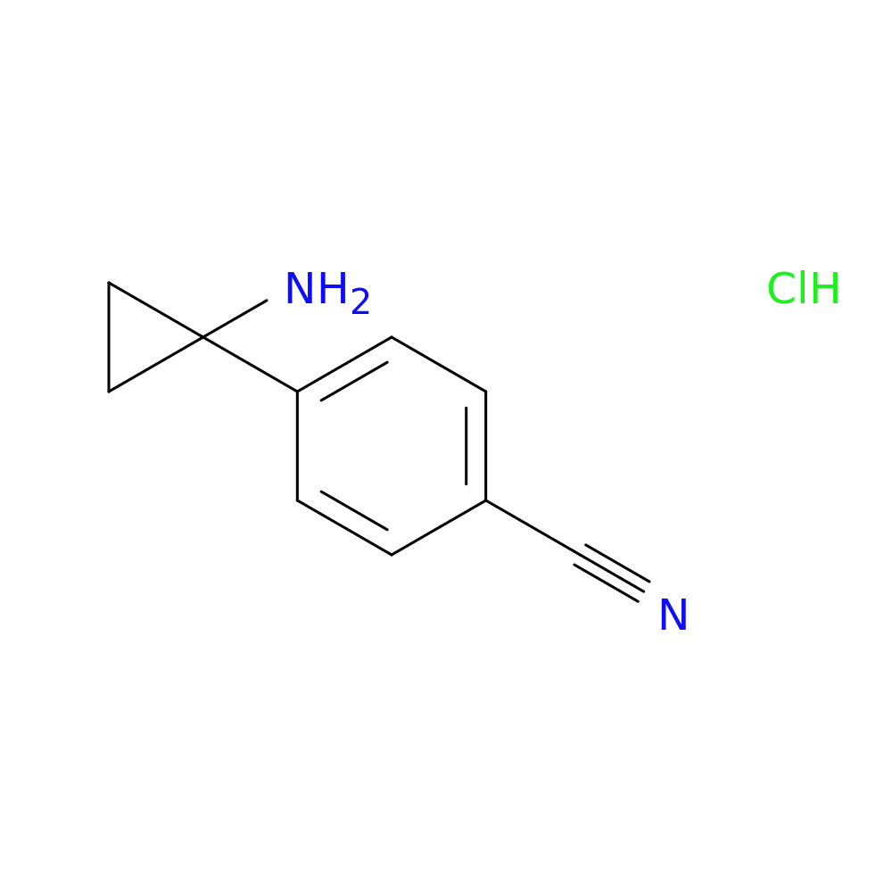 4-(1-Aminocyclopropyl)benzonitrile hydrochloride