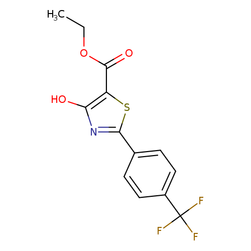 Ethyl 4-hydroxy-2-[4-(trifluoromethyl)phenyl]-1,3-thiazole-5-carboxylate