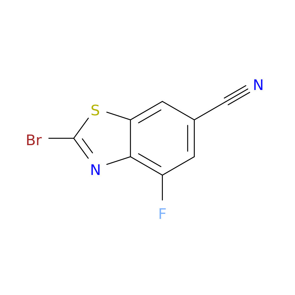 2-Bromo-4-fluorobenzo[d]thiazole-6-carbonitrile