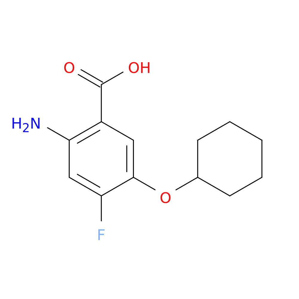 2-amino-5-(cyclohexyloxy)-4-fluorobenzoic acid