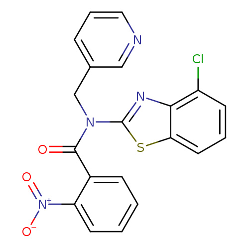 N-(4-chloro-1,3-benzothiazol-2-yl)-2-nitro-N-[(pyridin-3-yl)methyl]benzamide