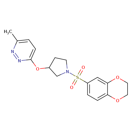 3-{[1-(2,3-dihydro-1,4-benzodioxine-6-sulfonyl)pyrrolidin-3-yl]oxy}-6-methylpyridazine