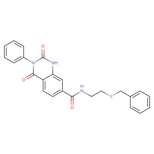 N-[2-(benzylsulfanyl)ethyl]-2,4-dioxo-3-phenyl-1,2,3,4-tetrahydroquinazoline-7-carboxamide