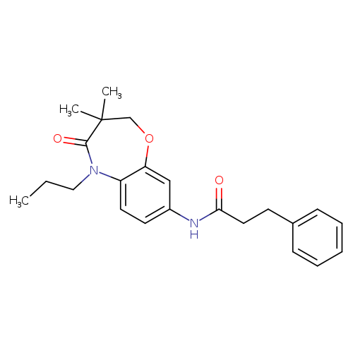 N-(3,3-dimethyl-4-oxo-5-propyl-2,3,4,5-tetrahydro-1,5-benzoxazepin-8-yl)-3-phenylpropanamide