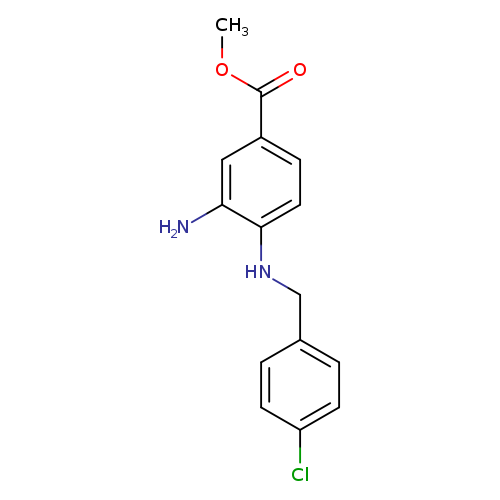 Benzoic acid, 3-amino-4-[[(4-chlorophenyl)methyl]amino]-, methyl ester