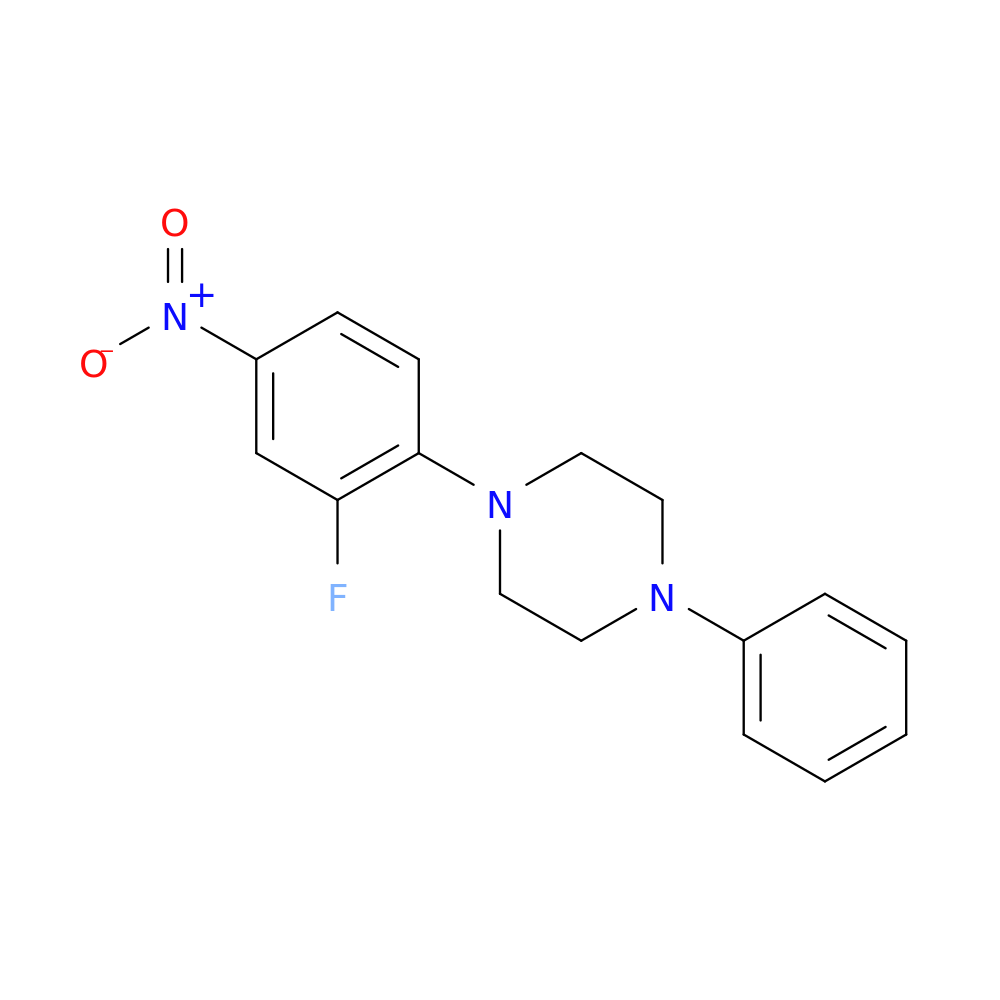 1-(2-fluoro-4-nitrophenyl)-4-phenylpiperazine