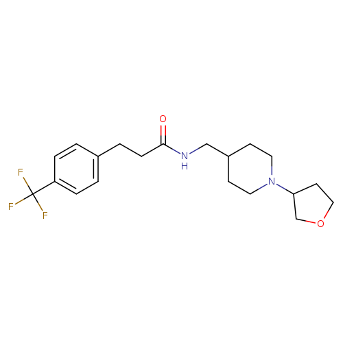 N-{[1-(oxolan-3-yl)piperidin-4-yl]methyl}-3-[4-(trifluoromethyl)phenyl]propanamide
