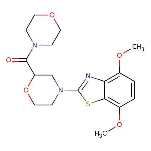 4,7-dimethoxy-2-[2-(morpholine-4-carbonyl)morpholin-4-yl]-1,3-benzothiazole