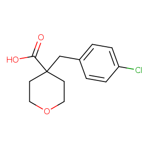 4-[(4-chlorophenyl)methyl]oxane-4-carboxylic acid