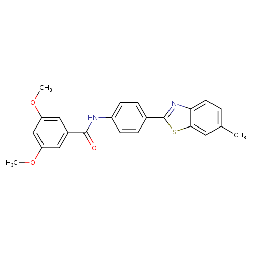 3,5-dimethoxy-N-[4-(6-methyl-1,3-benzothiazol-2-yl)phenyl]benzamide