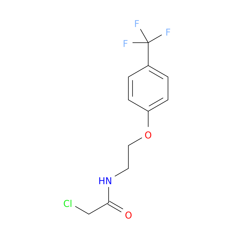 2-chloro-N-{2-[4-(trifluoromethyl)phenoxy]ethyl}acetamide