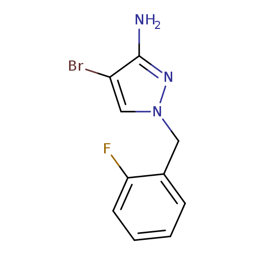 4-bromo-1-[(2-fluorophenyl)methyl]-1H-pyrazol-3-amine