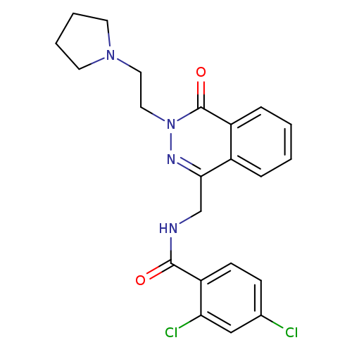 2,4-dichloro-N-({4-oxo-3-[2-(pyrrolidin-1-yl)ethyl]-3,4-dihydrophthalazin-1-yl}methyl)benzamide