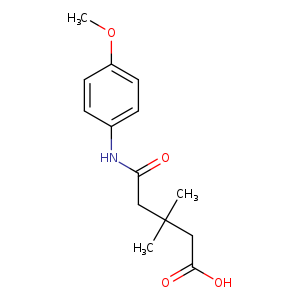 5-[(4-methoxyphenyl)amino]-3,3-dimethyl-5-oxopentanoic acid