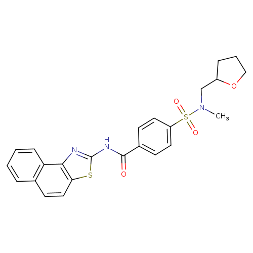 4-{methyl[(oxolan-2-yl)methyl]sulfamoyl}-N-{naphtho[1,2-d][1,3]thiazol-2-yl}benzamide