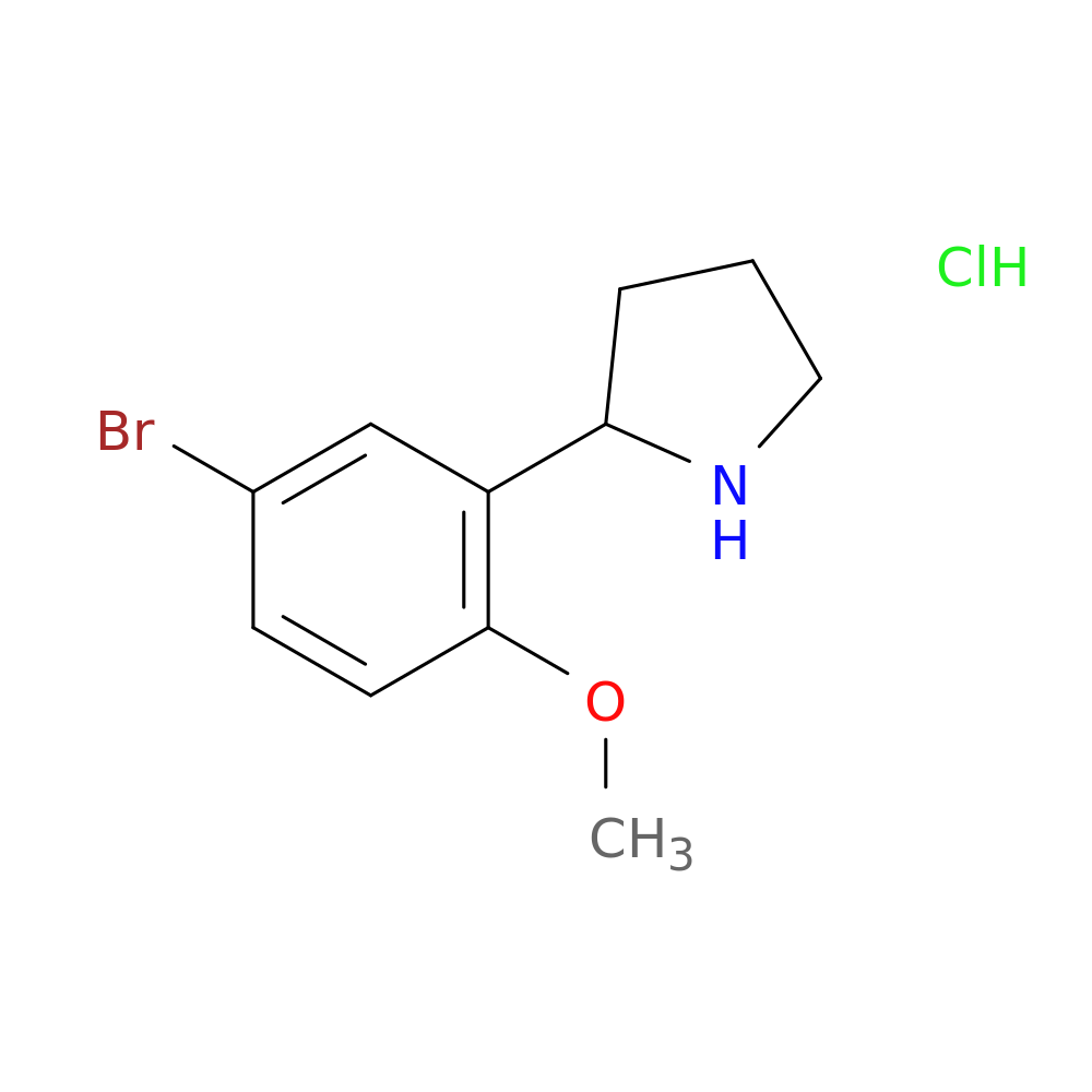 2-(5-Bromo-2-methoxyphenyl)pyrrolidine hydrochloride