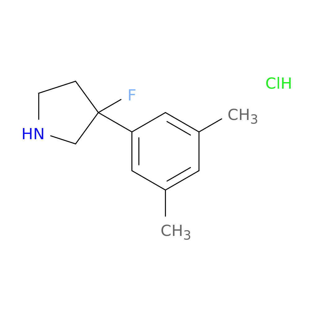 3-(3,5-dimethylphenyl)-3-fluoropyrrolidine hydrochloride