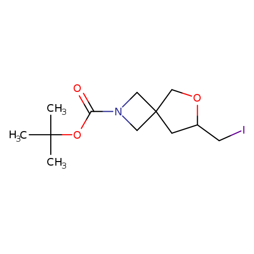 tert-butyl 7-(iodomethyl)-6-oxa-2-azaspiro[3.4]octane-2-carboxylate