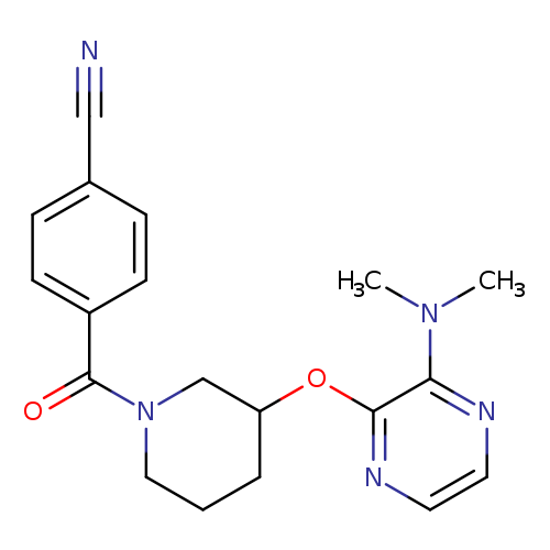 4-(3-{[3-(dimethylamino)pyrazin-2-yl]oxy}piperidine-1-carbonyl)benzonitrile