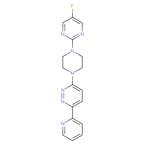 3-[4-(5-fluoropyrimidin-2-yl)piperazin-1-yl]-6-(pyridin-2-yl)pyridazine