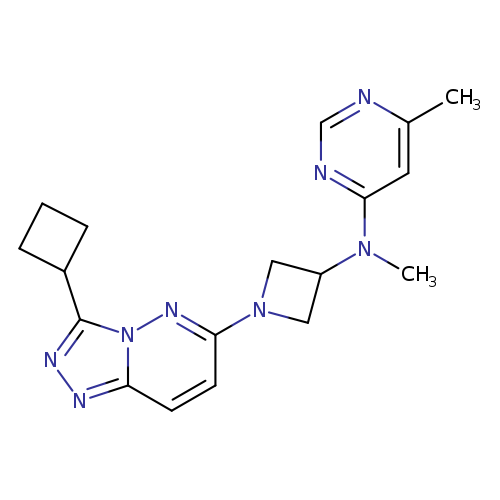 N-(1-{3-cyclobutyl-[1,2,4]triazolo[4,3-b]pyridazin-6-yl}azetidin-3-yl)-N,6-dimethylpyrimidin-4-amine