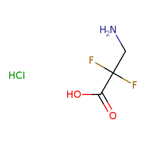 Propanoic acid, 3-amino-2,2-difluoro-, hydrochloride (1:1)