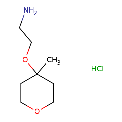 2-[(4-methyloxan-4-yl)oxy]ethan-1-amine hydrochloride