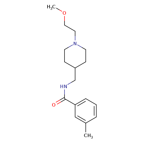 N-{[1-(2-methoxyethyl)piperidin-4-yl]methyl}-3-methylbenzamide