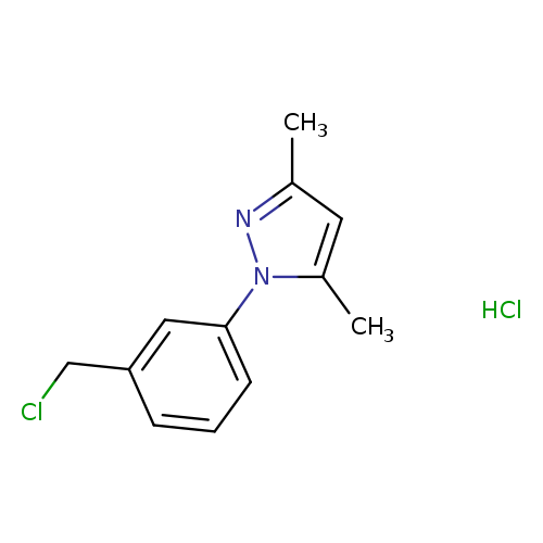 1-[3-(chloromethyl)phenyl]-3,5-dimethyl-1H-pyrazole hydrochloride