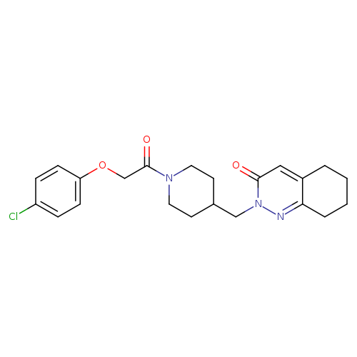 2-({1-[2-(4-chlorophenoxy)acetyl]piperidin-4-yl}methyl)-2,3,5,6,7,8-hexahydrocinnolin-3-one