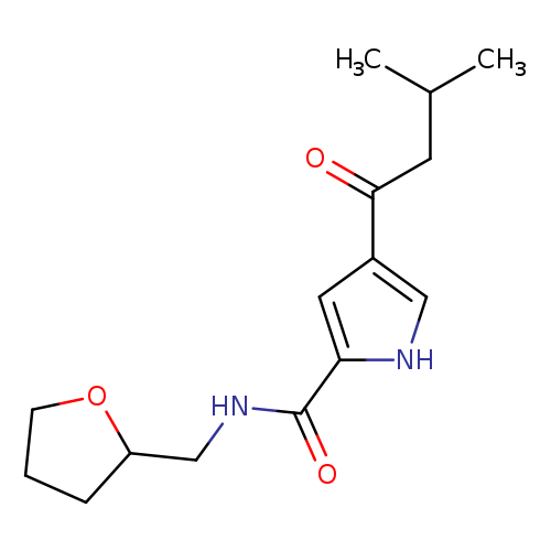 4-(3-methylbutanoyl)-N-[(oxolan-2-yl)methyl]-1H-pyrrole-2-carboxamide