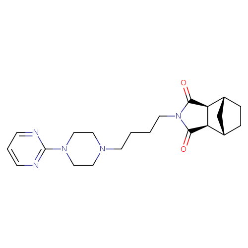4,7-Methano-1H-isoindole-1,3(2H)-dione, hexahydro-2-[4-[4-(2-pyrimidinyl)-1-piperazinyl]butyl]-, (3aα,4β,7β,7aα)-