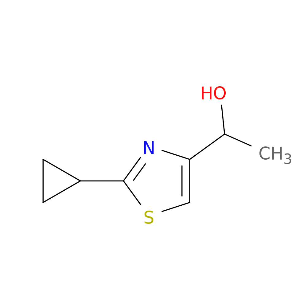1-(2-Cyclopropyl-1,3-thiazol-4-yl)ethan-1-ol