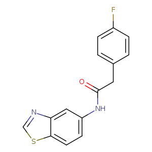 N-(1,3-benzothiazol-5-yl)-2-(4-fluorophenyl)acetamide