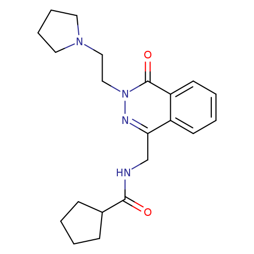 N-({4-oxo-3-[2-(pyrrolidin-1-yl)ethyl]-3,4-dihydrophthalazin-1-yl}methyl)cyclopentanecarboxamide