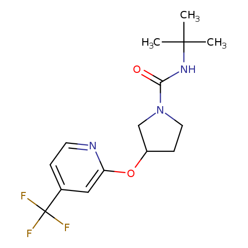 N-tert-butyl-3-{[4-(trifluoromethyl)pyridin-2-yl]oxy}pyrrolidine-1-carboxamide