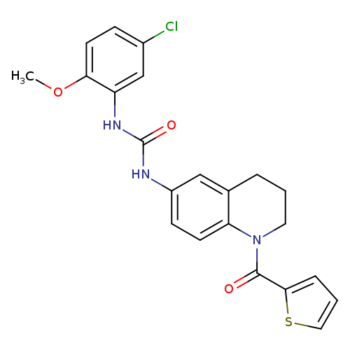 1-(5-chloro-2-methoxyphenyl)-3-[1-(thiophene-2-carbonyl)-1,2,3,4-tetrahydroquinolin-6-yl]urea