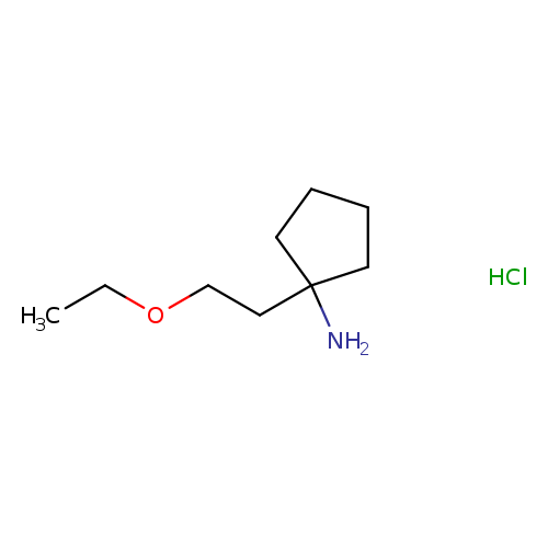 1-(2-ethoxyethyl)cyclopentan-1-amine hydrochloride