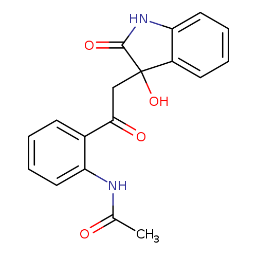 N-{2-[2-(3-hydroxy-2-oxo-2,3-dihydro-1H-indol-3-yl)acetyl]phenyl}acetamide