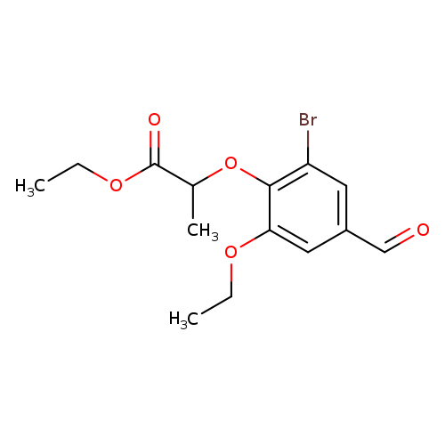 ethyl 2-(2-bromo-6-ethoxy-4-formylphenoxy)propanoate