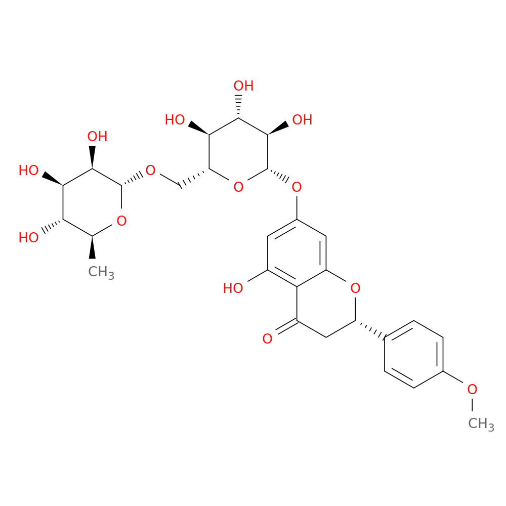 (S)-7-[[6-O-(6-Deoxy-alpha-L-mannopyranosyl)-beta-D-glucopyranosyl]oxy]-2,3-dihydro-5-hydroxy-2-(4-methoxyphenyl)-4H-benzopyran-4-one