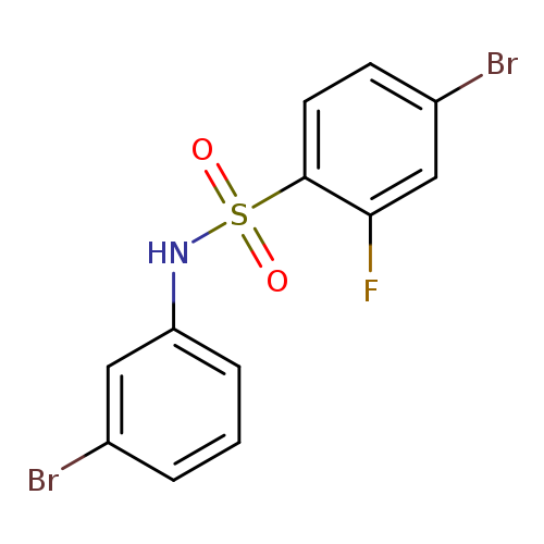 4-Bromo-N-(3-bromophenyl)-2-fluorobenzenesulfonamide