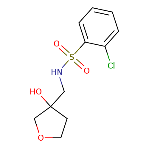 2-chloro-N-[(3-hydroxyoxolan-3-yl)methyl]benzene-1-sulfonamide