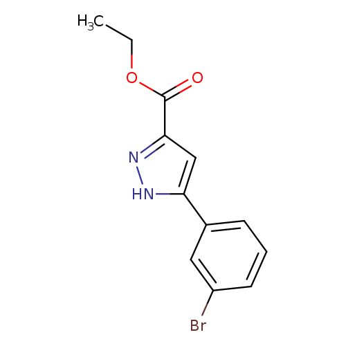 1H-Pyrazole-3-carboxylic acid, 5-(3-bromophenyl)-, ethyl ester