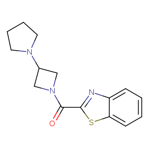 2-[3-(pyrrolidin-1-yl)azetidine-1-carbonyl]-1,3-benzothiazole