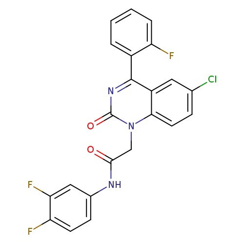 2-[6-chloro-4-(2-fluorophenyl)-2-oxo-1,2-dihydroquinazolin-1-yl]-N-(3,4-difluorophenyl)acetamide