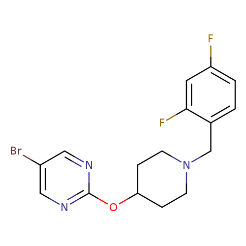 5-bromo-2-({1-[(2,4-difluorophenyl)methyl]piperidin-4-yl}oxy)pyrimidine